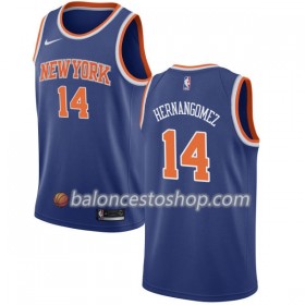 Camiseta Hombre NBA New York Knicks Willy Hernangomez 14 Nike 2017-18 Azul Swingman